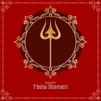 Happy Maha Shivratri background design vector