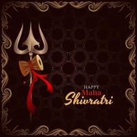 Happy Maha Shivratri background design vector