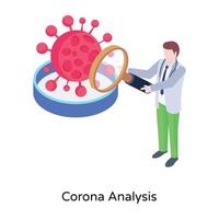 An isometric illustration denoting vaccination schedule vector