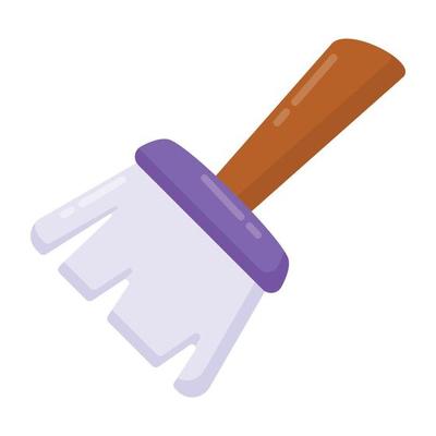 A broom, flat design vector