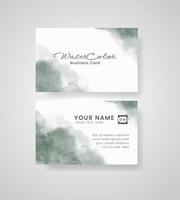 Abstract splashed watercolor business card vector