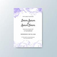 Wedding invitation with abstract watercolor background vector