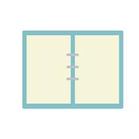 Notepad. Open notebook for writing. vector