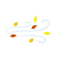 Autumn Wind. Stream of air vector