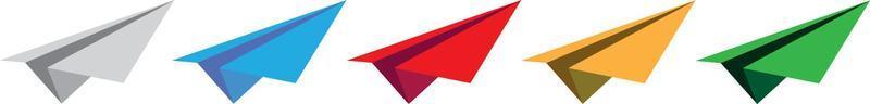 Paper airplane icon. colorful paper plane, Message sending concept for website chatting, mobile app, ui. Vector illustration.