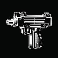 ilustración vectorial uzi vector