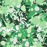 Green, grey, white camouflage seamless pattern vector