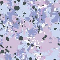 Black, lilac, white, purple camouflage seamless pattern vector