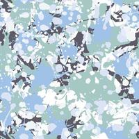 Black, teal, green, blue, white camouflage seamless pattern vector