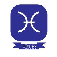 iconos del zodiaco de Piscis. iconos del zodiaco piscis fondo blanco y se pueden volver a editar o usar directamente vector