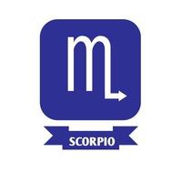 Scorpio Zodiac icon.Can be used live or edit vector