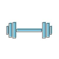 Illustration vector graphic of dumbbell. Simple flat icon