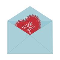 Love letters in an envelope, vector illustration in a modern design in a flat style.