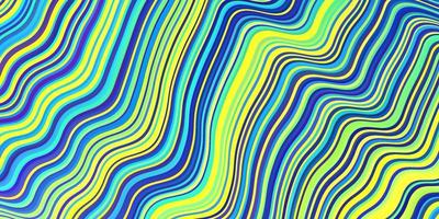 Light Multicolor vector background with wry lines.