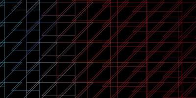 Dark Multicolor vector background with lines.