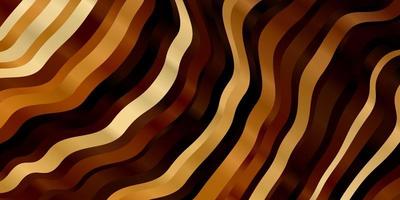 Dark Orange vector pattern with lines.