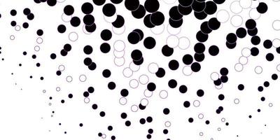 Dark Purple vector backdrop with dots.