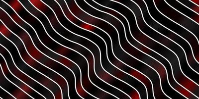 Dark Red vector background with wry lines.