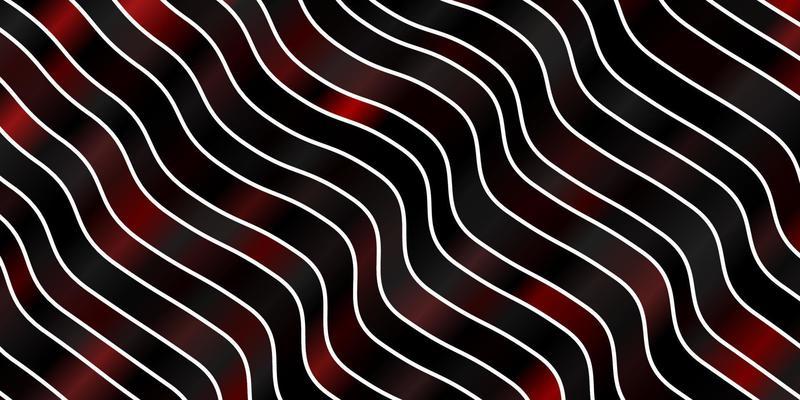 Dark Red vector background with wry lines.