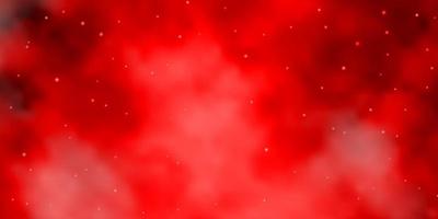 Light Red vector layout with bright stars.