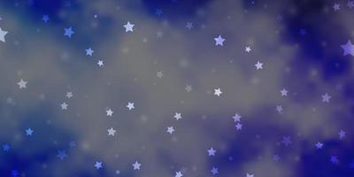 Light Purple vector layout with bright stars.