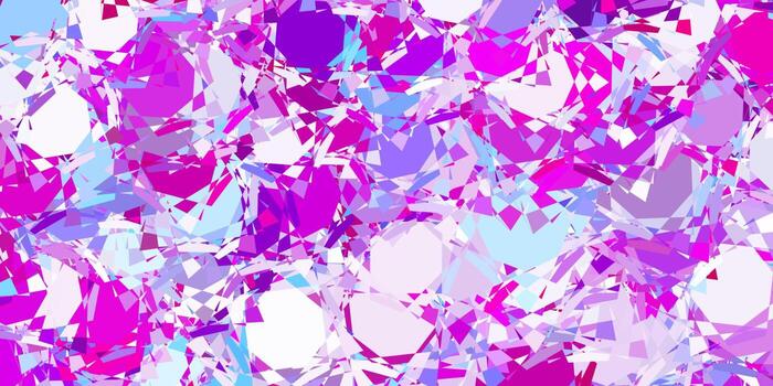 Light Blue, Red vector texture with random triangles.