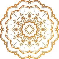 Elegant backround with gold mandala vector