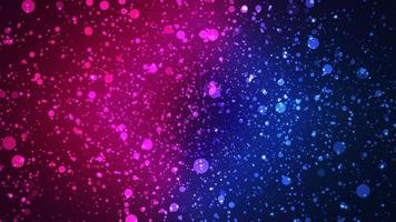 Blue and red neon blur path with particles background photo