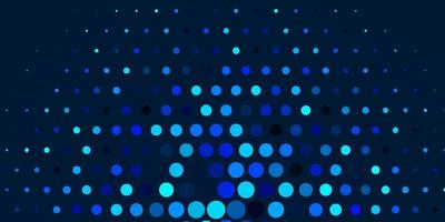 Dark BLUE vector background with bubbles.