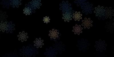 Dark Blue, Yellow vector background with random forms.