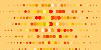 Dark Pink, Yellow vector background with spots.