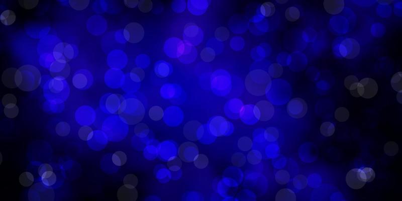Dark Purple vector template with circles.