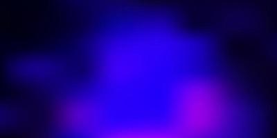 Dark purple, pink vector blurred background.