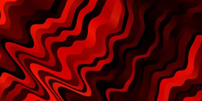 plantilla de vector rojo claro con líneas torcidas.
