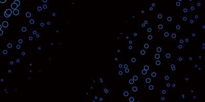 Dark BLUE vector pattern with circles.