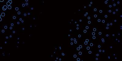 Dark BLUE vector pattern with circles.