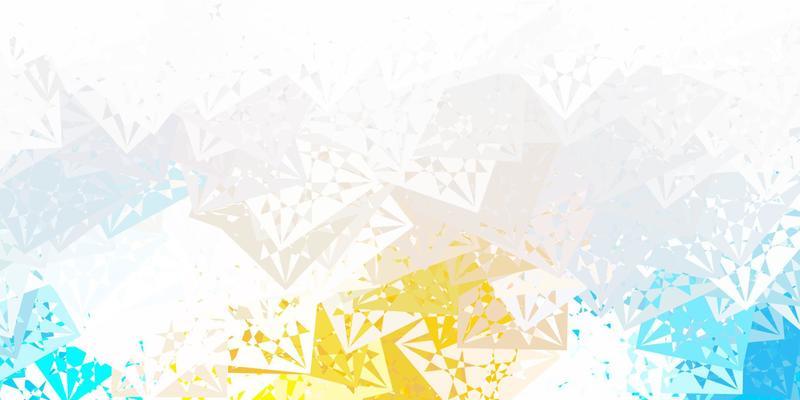 Light Blue, Yellow vector background with triangles.