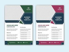 Corporate business flyer template design vector