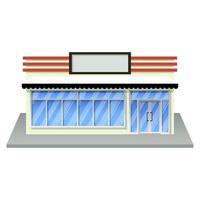 Simple store 3D design vector