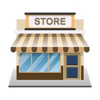 Simple store 3D design vector