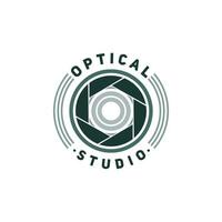 Camera Lens Logo With Initial O Design Inspiration vector