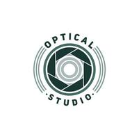 Camera Lens Logo With Initial O Design Inspiration vector