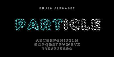 text effect and alphabet font vector