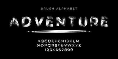 text effect and alphabet font vector