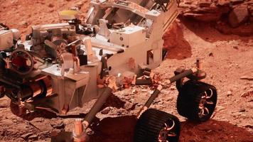 Mars Rover Perseverance exploring the red planet. Elements furnished by NASA. video