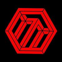 Illusion shapes. 3d geometry objects. Modern logo. Optical illusion figure. Sacred geometry. Optical art. vector