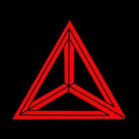 Impossible optical illusion shapes. Modern logo. Optical art objects. Impossible figures. Escher style. Geometry. vector