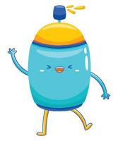 pilox color mascot in flat cartoon style vector