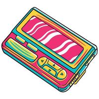 Pager 90's Vibe Vector in Flat Design Style