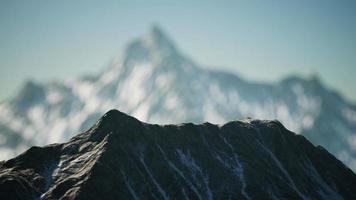 winter landscape in the Alps mountains video